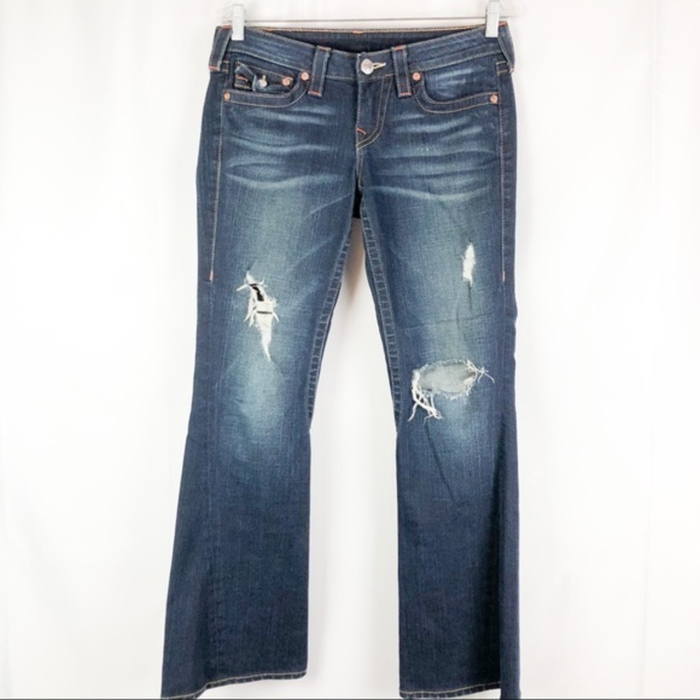 TRUE RELIGION Distressed Joey Jeans Size 29. EUC.